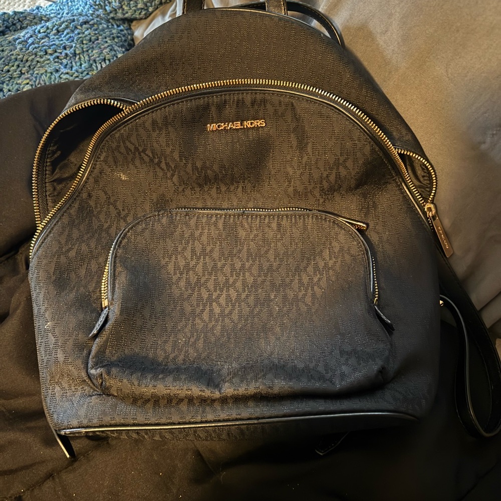 Michael Kors Black Backpack